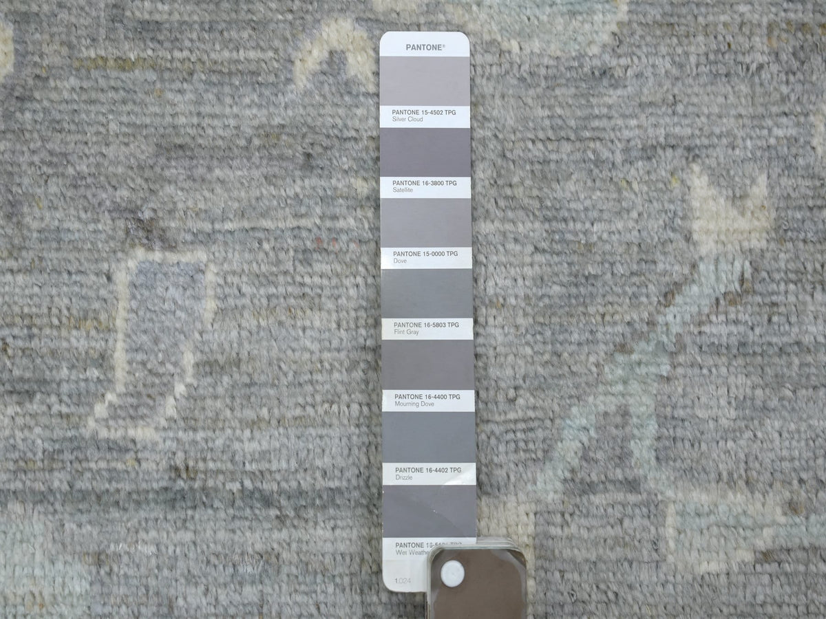 Oushak Oushak hand-knotted wool rug in Gray, 12' x 15'2" — SKU O071479 (view 7)