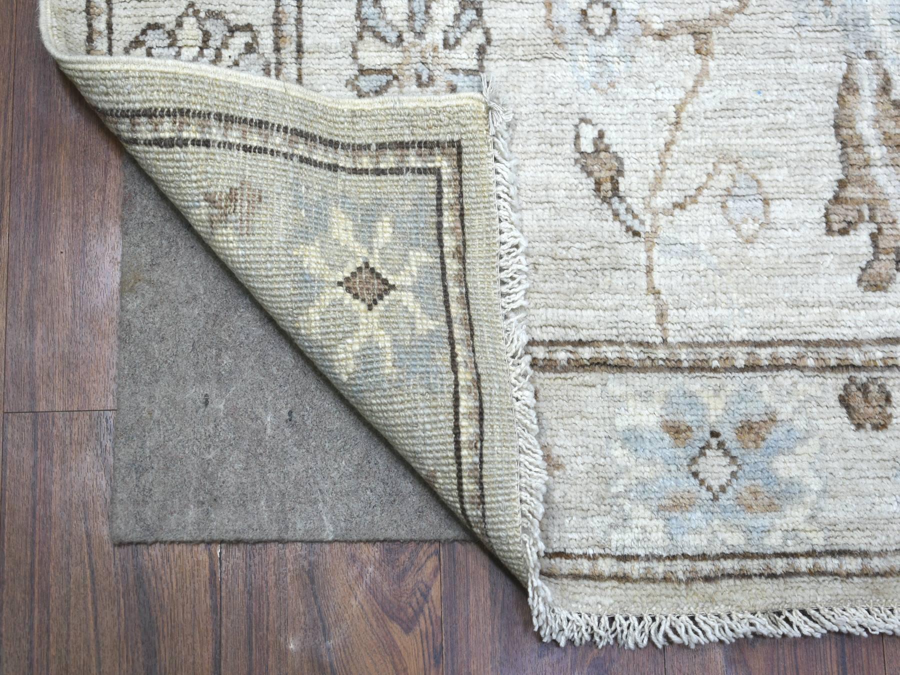 Gray 2'10" x 13'9" Oushak / Peshawar Hand knotted Wool Rug - Sku: O071499
