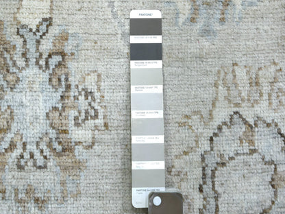 Oushak hand-knotted wool runner in Gray, 2'10" x 13'9" — SKU O071499 (view 3)