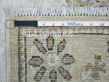 Oushak hand-knotted wool runner in Gray, 2'10" x 13'9" — SKU O071499 (view 6)