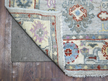 Oushak Oushak hand-knotted wool runner in Gray, 2'8" x 9'10" — SKU O071504 (view 2)