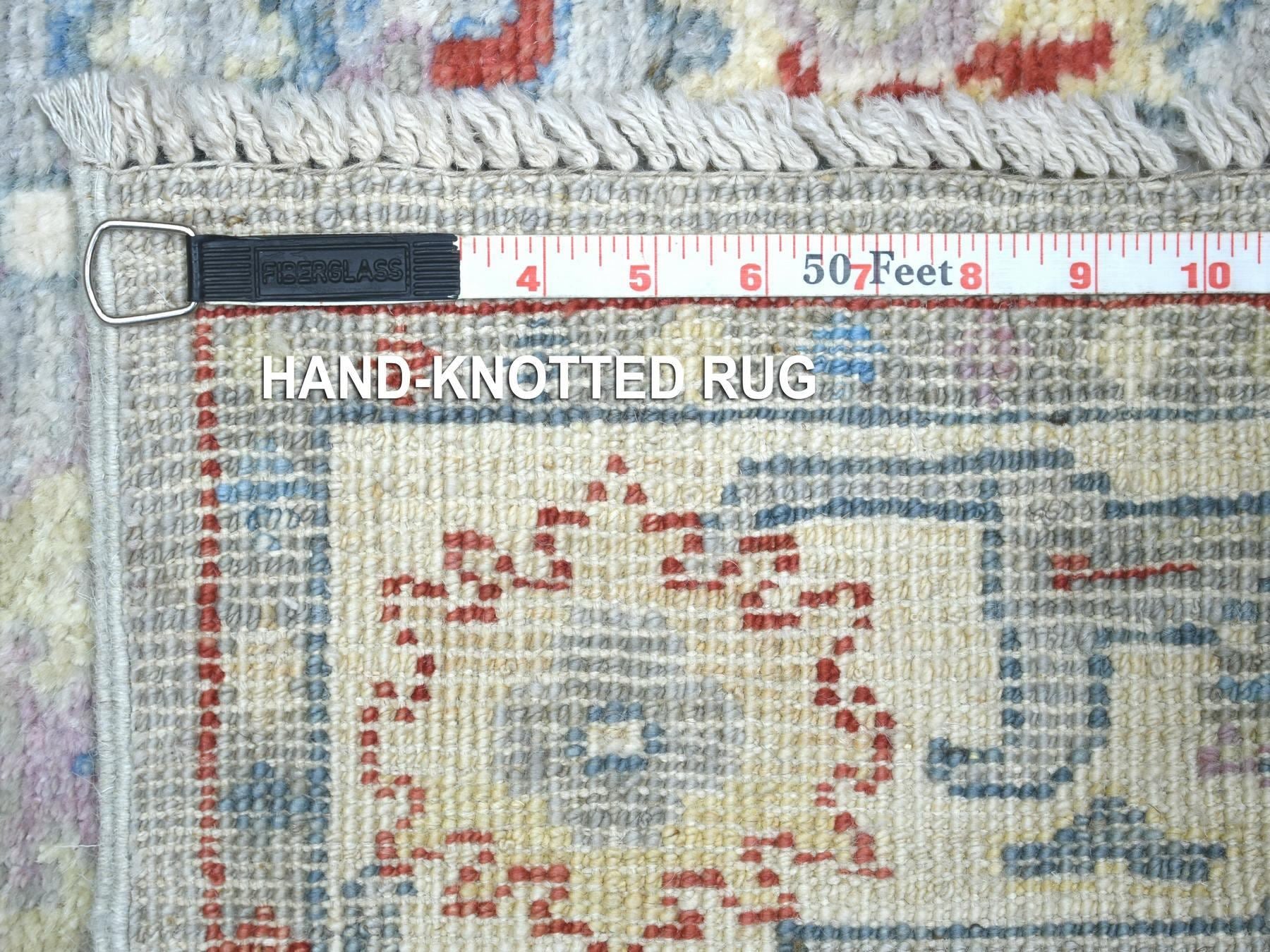Oushak Oushak hand-knotted wool runner in Gray, 2'8" x 9'10" — SKU O071504 (view 6)