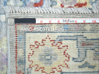 Oushak Oushak hand-knotted wool runner in Gray, 2'8" x 9'10" — SKU O071504 (view 6)