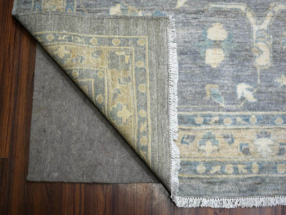 Peshawar Oushak hand-knotted wool rug in Gray, 12' x 14'6" — SKU O071597 (view 4)
