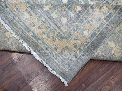Peshawar Oushak hand-knotted wool rug in Gray, 12' x 14'6" — SKU O071597 (view 6)