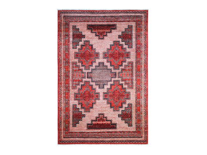 Peshawar Oushak hand-knotted wool rug in Red, 5'10" x 8'10" — SKU O071729
