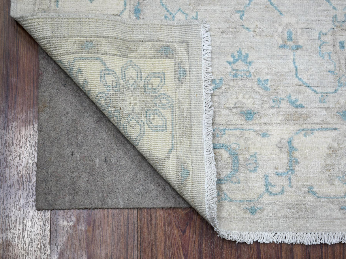 Peshawar Oushak hand-knotted wool rug in Ivory, 4' x 5'9" — SKU O071733 (view 2)