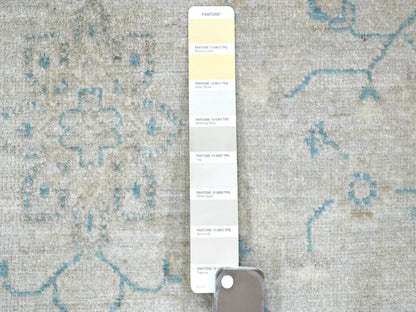 Peshawar Oushak hand-knotted wool rug in Ivory, 4' x 5'9" — SKU O071733 (view 3)