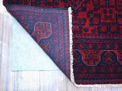 Tribal & Geometric hand-knotted wool rug in Red, 5'8" x 7'5" — SKU O071787 (view 2)