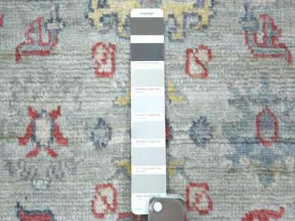 Oushak Oushak hand-knotted wool runner in Gray, 2'7" x 9'5" — SKU O071885 (view 3)