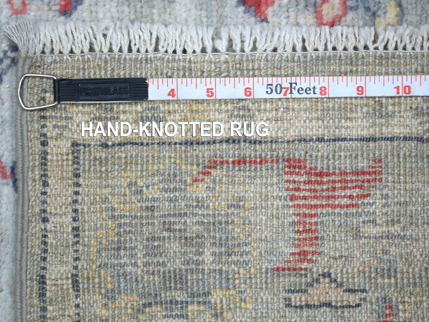 Oushak Oushak hand-knotted wool runner in Gray, 2'7" x 9'5" — SKU O071885 (view 6)
