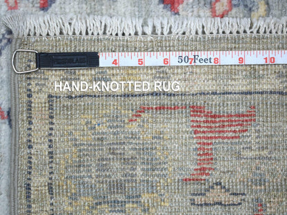 Oushak Oushak hand-knotted wool runner in Gray, 2'7" x 9'5" — SKU O071885 (view 6)