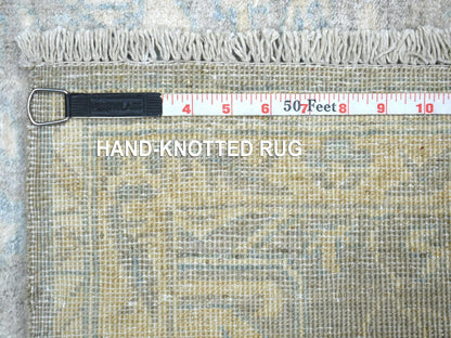 Peshawar Oushak hand-knotted wool rug in Gray & Ivory, 3' x 5' — SKU O071980 (view 6)