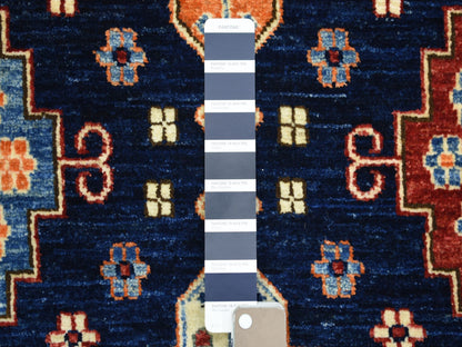 Blue 9'2" x 11'10" Tribal & Geometric Hand knotted Wool Rug - Sku: O071990