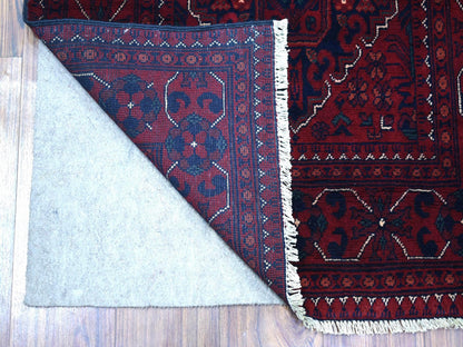 Red 2'9" x 9'5" Tribal Hand knotted Wool Rug - Sku: O072015