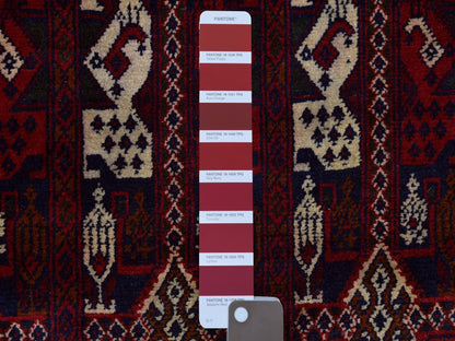 Red 2'10" x 10'0" Tribal Hand knotted Wool Rug - Sku: O072021