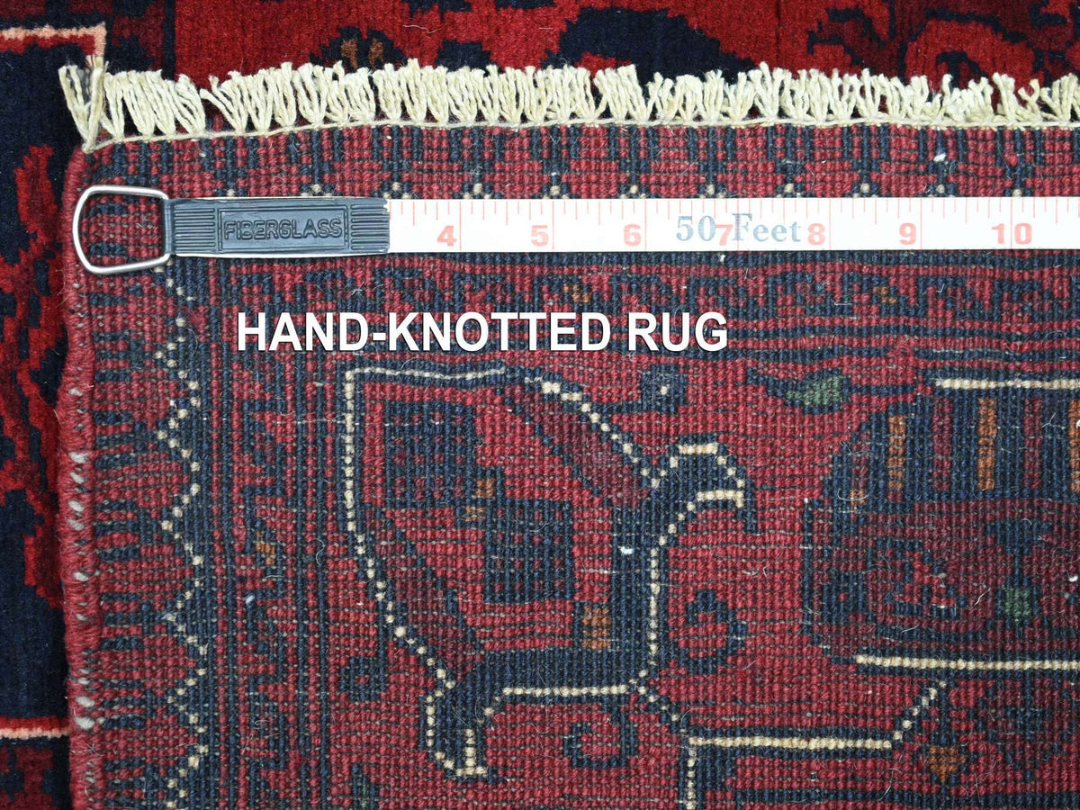 Heriz Tribal & Geometric hand-knotted wool rug in Red, 3'3" x 4'10" — SKU O072038 (view 6)