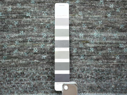 Gabbeh Tribal & Geometric hand-knotted wool runner in Gray, 2'8" x 7'8" — SKU O072068 (view 3)