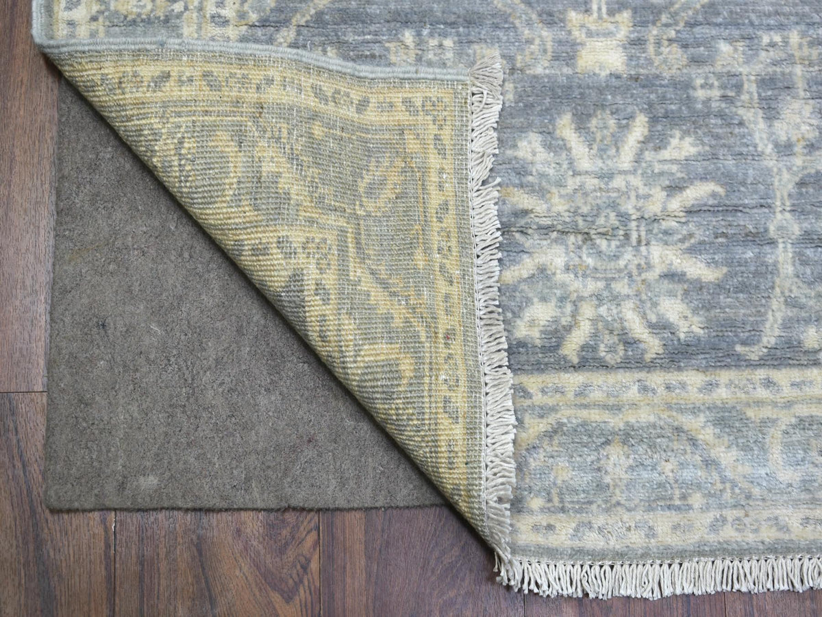 Peshawar Oushak hand-knotted wool runner in Gray, 2'9" x 11'5" — SKU O072202 (view 2)