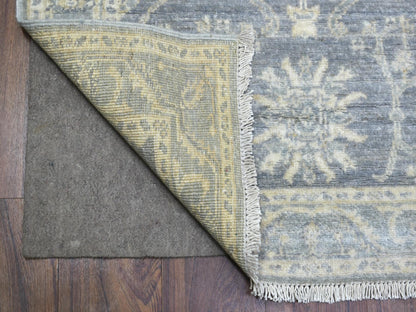 Peshawar Oushak hand-knotted wool runner in Gray, 2'9" x 11'5" — SKU O072202 (view 2)