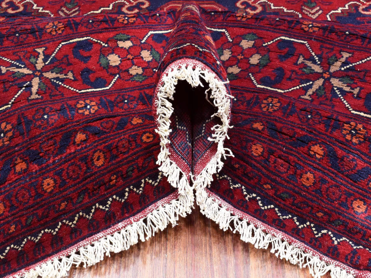 Tribal Tribal & Geometric hand-knotted wool rug in Red, 9'10" x 16' — SKU O072327 (view 5)
