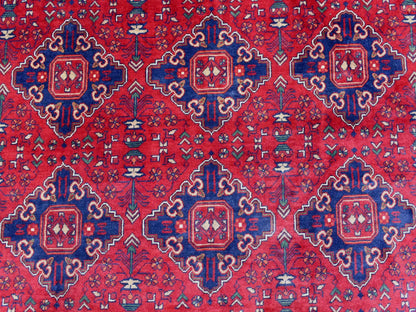 Tribal Tribal & Geometric hand-knotted wool rug in Red, 9'10" x 16' — SKU O072327 (view 8)