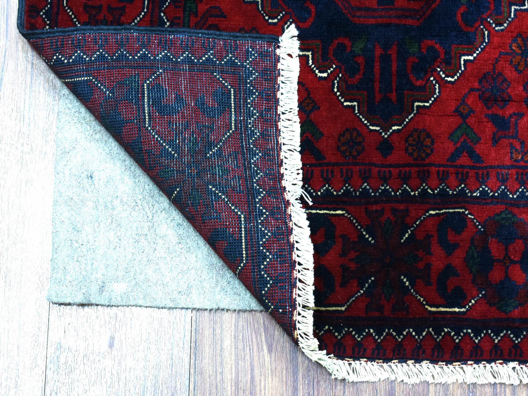 Tribal & Geometric hand-knotted wool runner in Red, 2'8" x 9'6" — SKU O072499 (view 2)