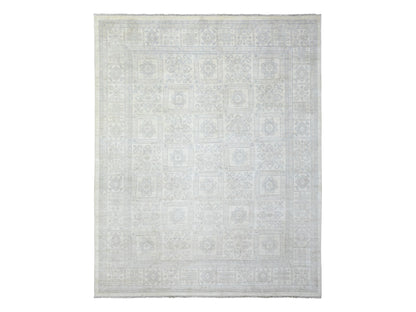 Khotan Oushak hand-knotted wool rug in Ivory, 8'2" x 9'10" — SKU O072579