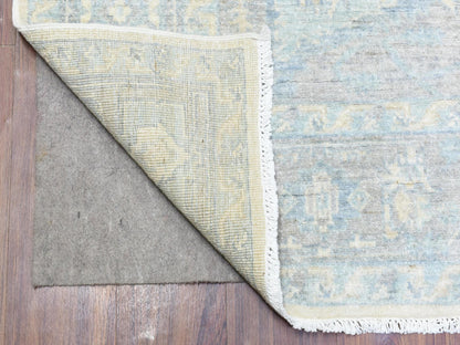 Ivory 6'2" x 8'9" Oushak And Peshawar Hand knotted Wool Rug - Sku: O072582