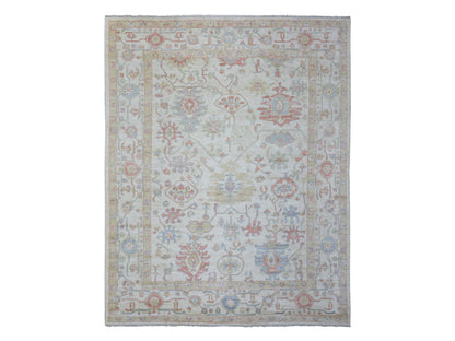 Oushak Oushak hand-knotted wool rug in Ivory, 8'1" x 10'2" — SKU O072589
