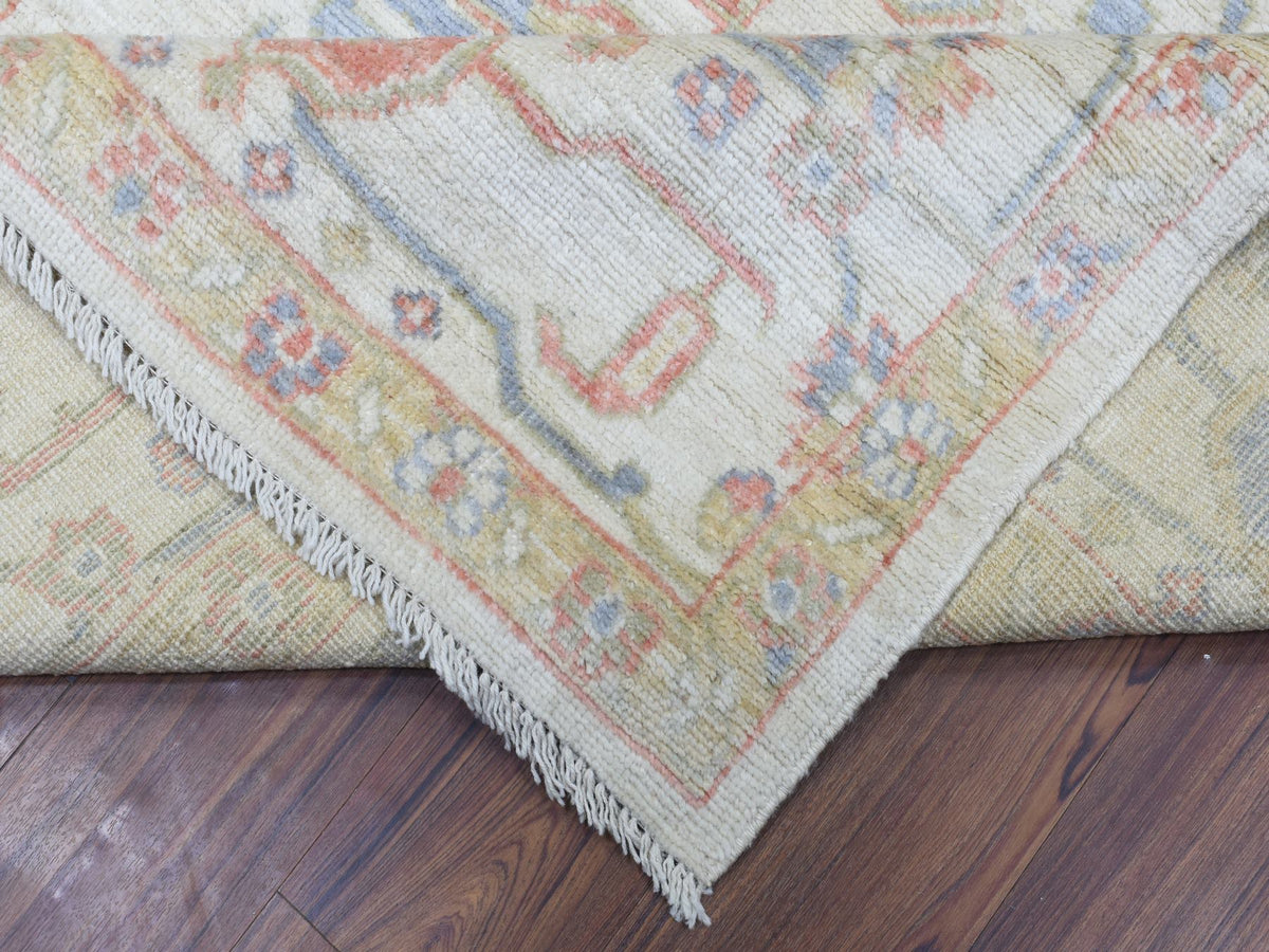 Oushak Oushak hand-knotted wool rug in Ivory, 8'1" x 10'2" — SKU O072589 (view 6)