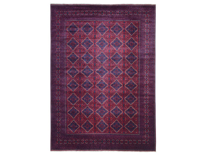 Tribal Tribal & Geometric hand-knotted wool rug in Red, 9'8" x 13' — SKU O072661