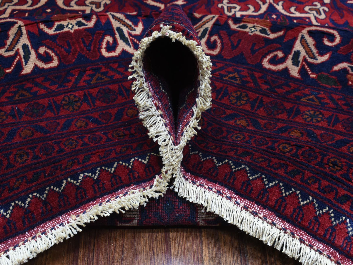 Tribal & Geometric hand-knotted wool rug in Red, 10' x 13'8" — SKU O072662 (view 5)