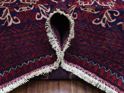 Tribal & Geometric hand-knotted wool rug in Red, 10' x 13'8" — SKU O072662 (view 5)