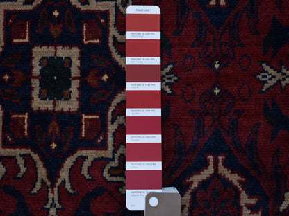Tribal & Geometric hand-knotted wool rug in Red, 10' x 13'8" — SKU O072662 (view 7)