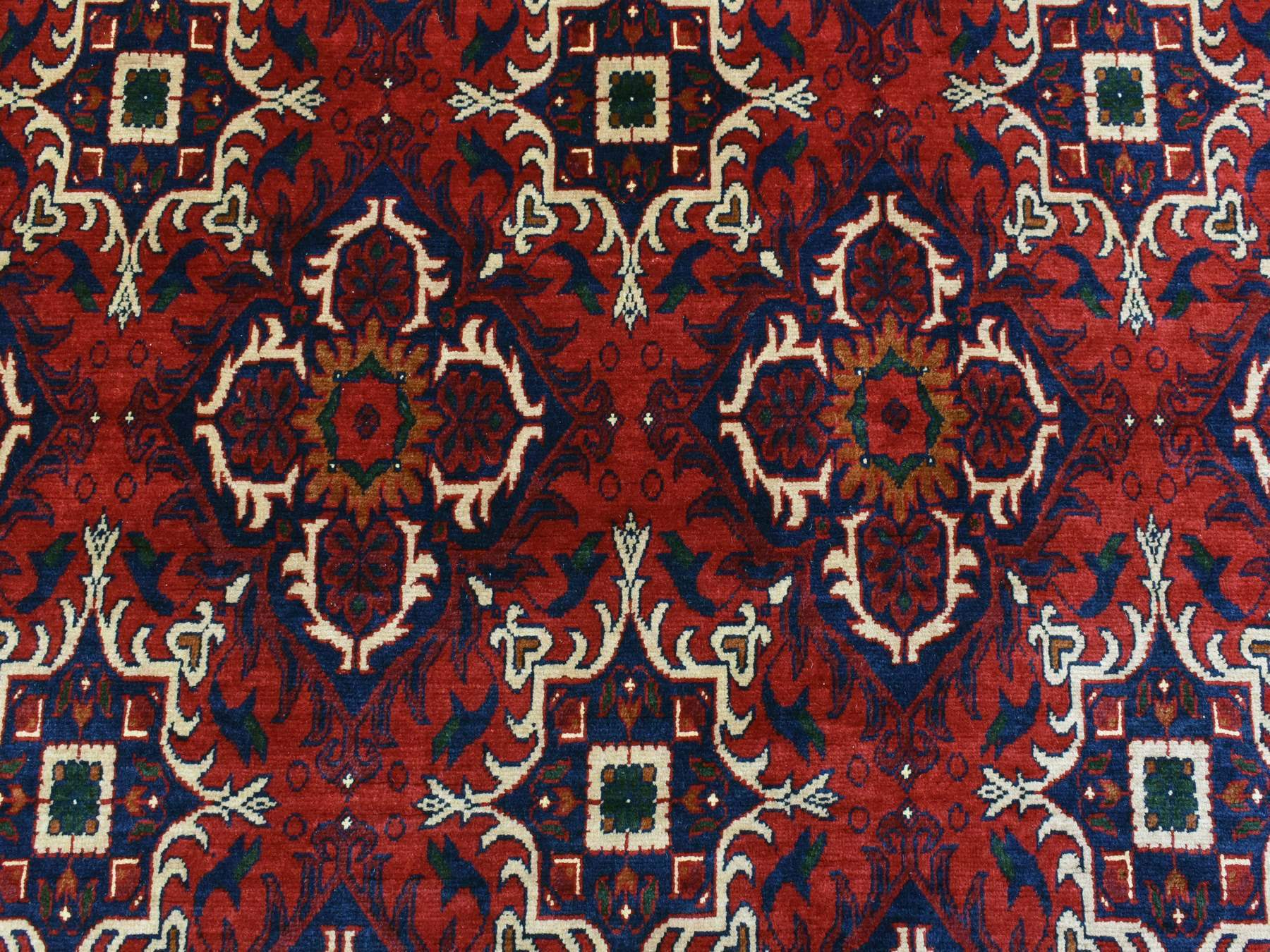 Tribal & Geometric hand-knotted wool rug in Red, 10' x 13'8" — SKU O072662 (view 8)