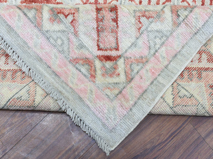 Red 9'0" x 12'0" Tribal Hand knotted Wool Rug - Sku: O072699