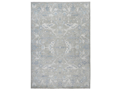 Oushak Oushak hand-knotted wool rug in Gray, 14' x 17'10" — SKU O072731