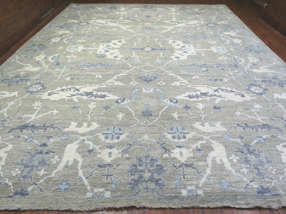 Oushak Oushak hand-knotted wool rug in Gray, 14' x 17'10" — SKU O072731 (view 2)