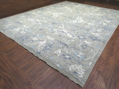 Oushak Oushak hand-knotted wool rug in Gray, 14' x 17'10" — SKU O072731 (view 3)