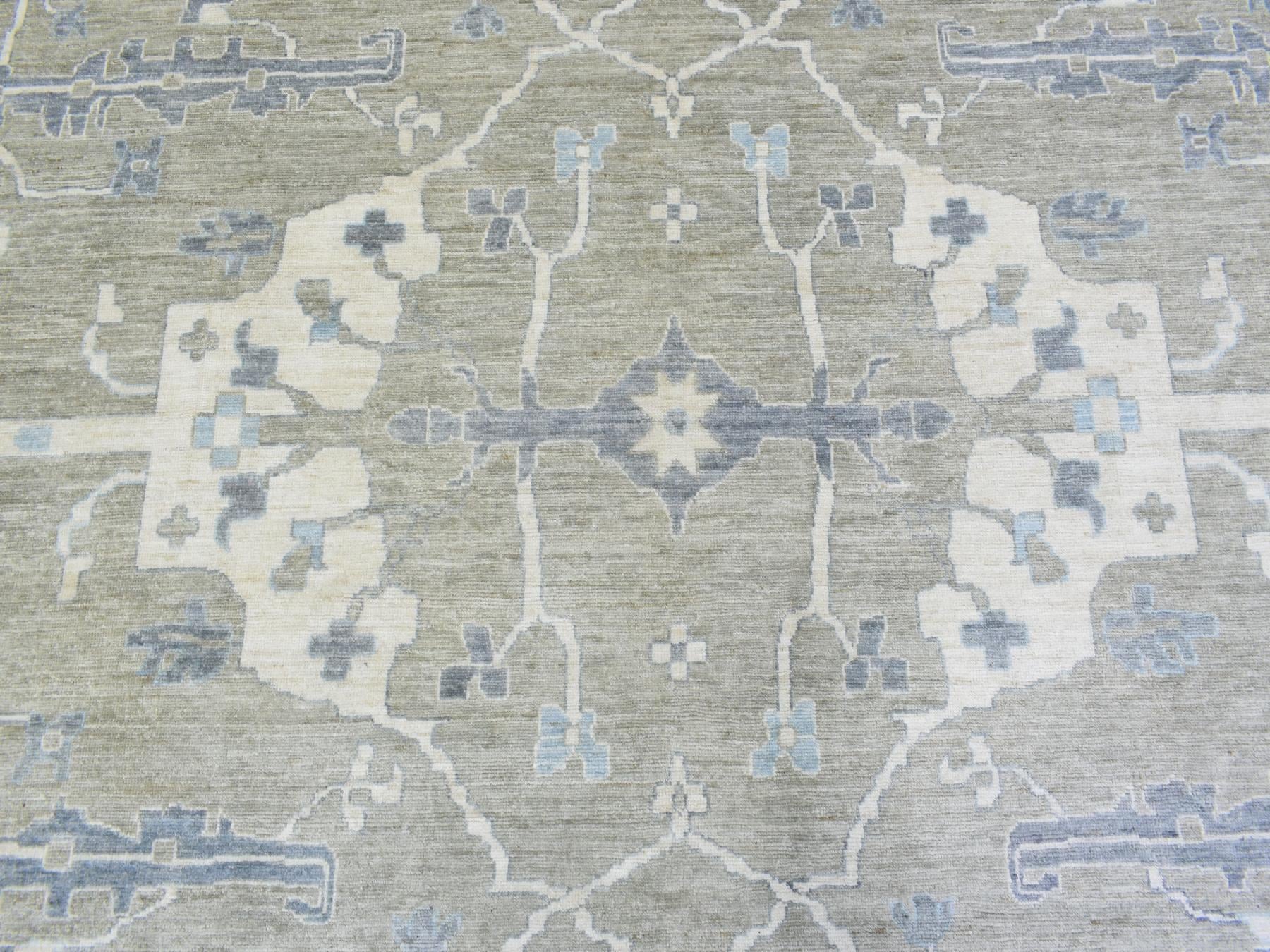 Oushak Oushak hand-knotted wool rug in Gray, 14' x 17'10" — SKU O072731 (view 8)