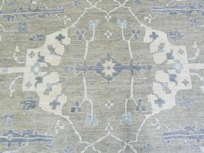 Oushak Oushak hand-knotted wool rug in Gray, 14' x 17'10" — SKU O072731 (view 8)