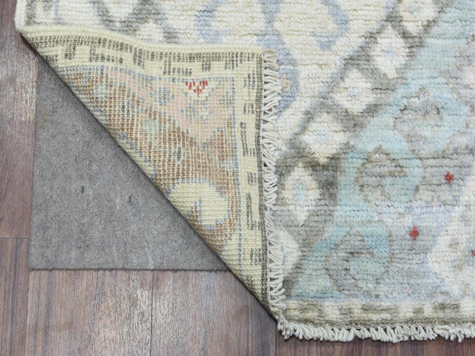 Tribal & Geometric hand-knotted wool rug in Multicolored, 4' x 6'1" — SKU O072743 (view 2)