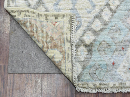 Tribal & Geometric hand-knotted wool rug in Multicolored, 4' x 6'1" — SKU O072743 (view 2)
