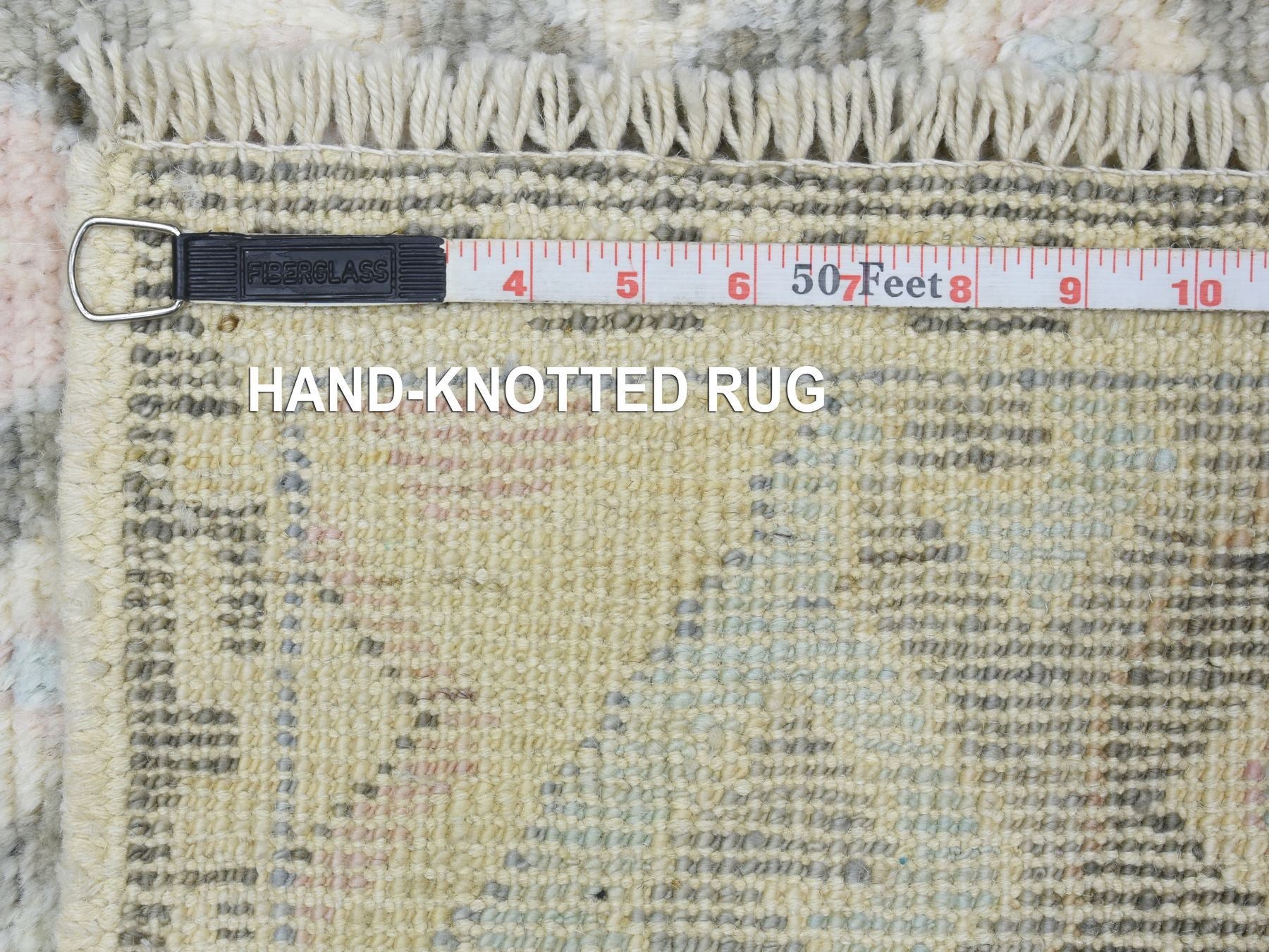 Tribal & Geometric hand-knotted wool rug in Multicolored, 4' x 6'1" — SKU O072743 (view 6)