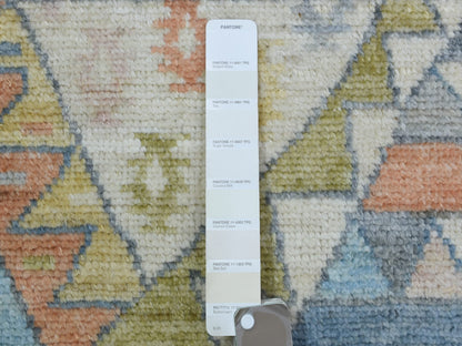 Tribal & Geometric hand-knotted wool rug in Multicolored, 6'1" x 8'8" — SKU O072795 (view 3)