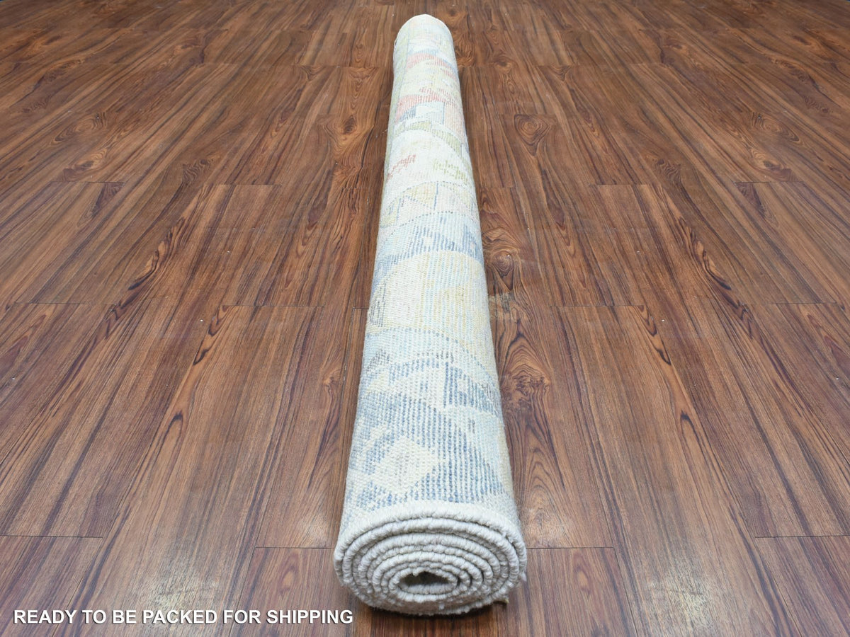 Tribal & Geometric hand-knotted wool rug in Multicolored, 6'1" x 8'8" — SKU O072795 (view 4)