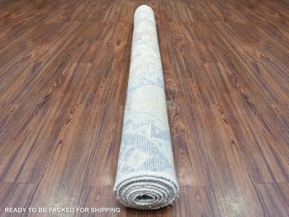 Tribal & Geometric hand-knotted wool rug in Multicolored, 6'1" x 8'8" — SKU O072795 (view 4)