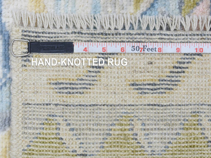 Tribal & Geometric hand-knotted wool rug in Multicolored, 6'1" x 8'8" — SKU O072795 (view 6)
