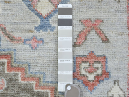 Tribal & Geometric hand-knotted wool rug in Gray & Brown, 8'2" x 10'3" — SKU O072820 (view 7)